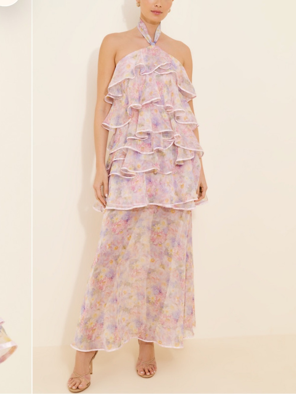 Elliatt Alindra Halter Neck Maxi Dress